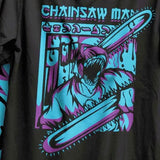 Black Anime Chainsaw Man T-Shirt