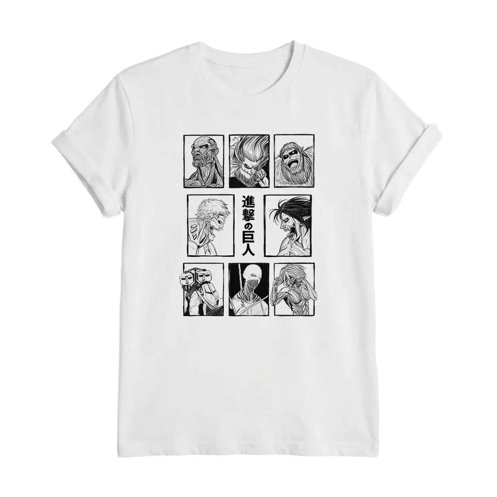 Titans Attack Anime T-shirt