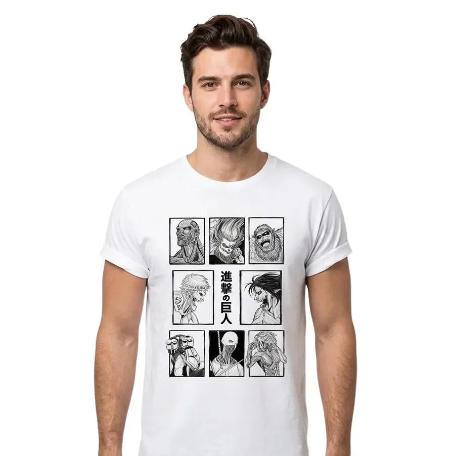 Titans Attack Anime T-shirt