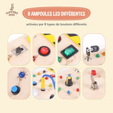 Tableaux d'éveil lumineux en bois - Jeu d'éveil