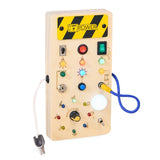 Tableaux d'éveil lumineux en bois - Jeu d'éveil