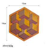 Casse-tête en bois : collection tangrams géométrie