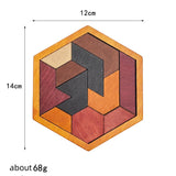 Casse-tête en bois : collection tangrams géométrie