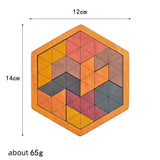 Casse-tête en bois : collection tangrams géométrie