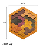 Casse-tête en bois : collection tangrams géométrie