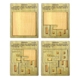 Casse tête en bois Tangram : Les chiffres