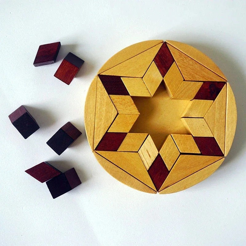 Casse-Tête en bois Tangram : le défi puzzle rapide & créatif