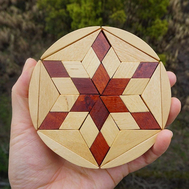 Casse-Tête en bois Tangram : le défi puzzle rapide & créatif