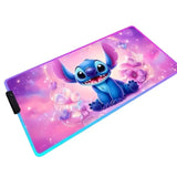RGB LED Stitch Floral Mouse Pad