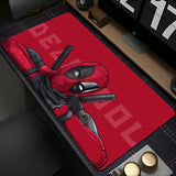 Tapis de souris xxl marvel deadpool rouge avec illustration cartoon et stabilité parfaite pour gamers