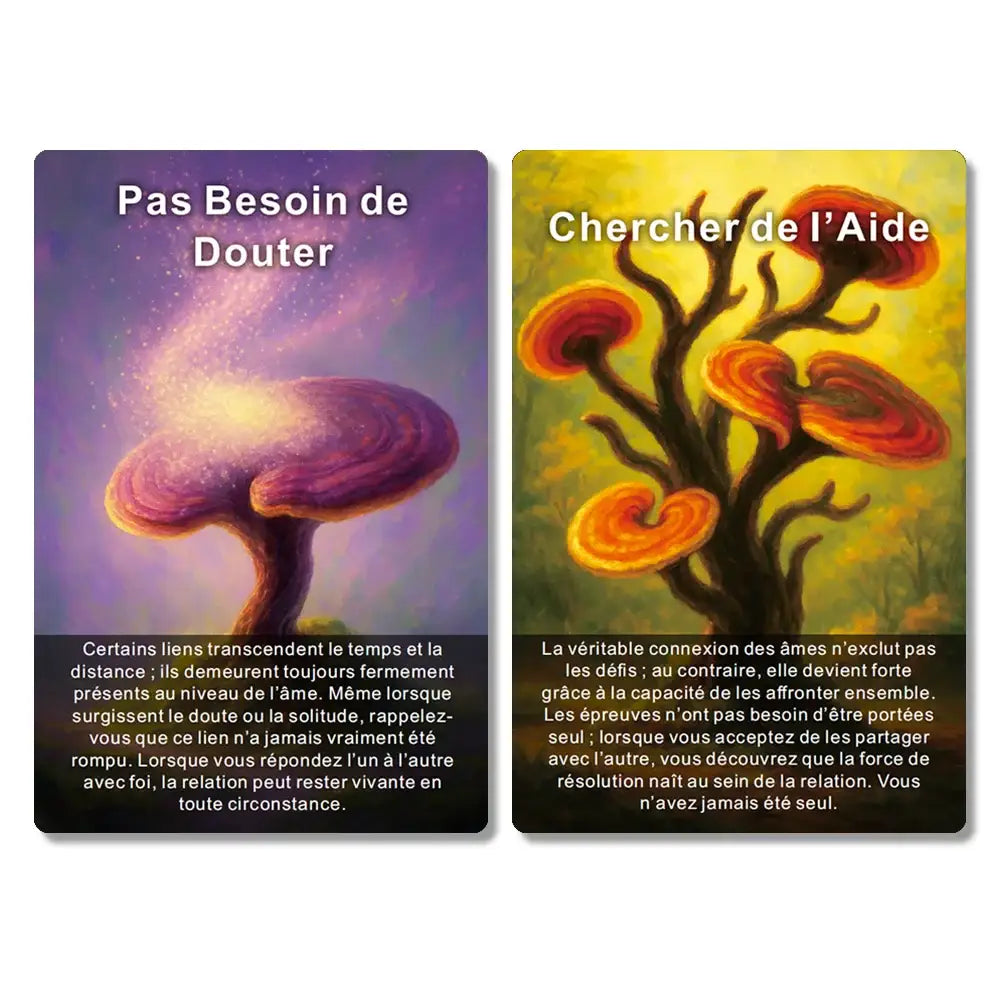 French Tarot Cards Wisdom of Mushrooms