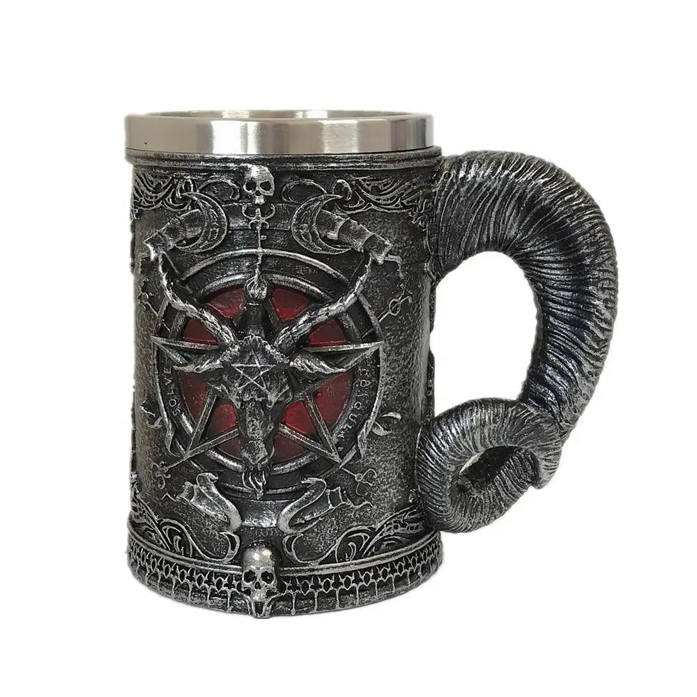 Baphomet Skull Beer Mug