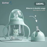 Tasse paille bébé - éléphant - Esther