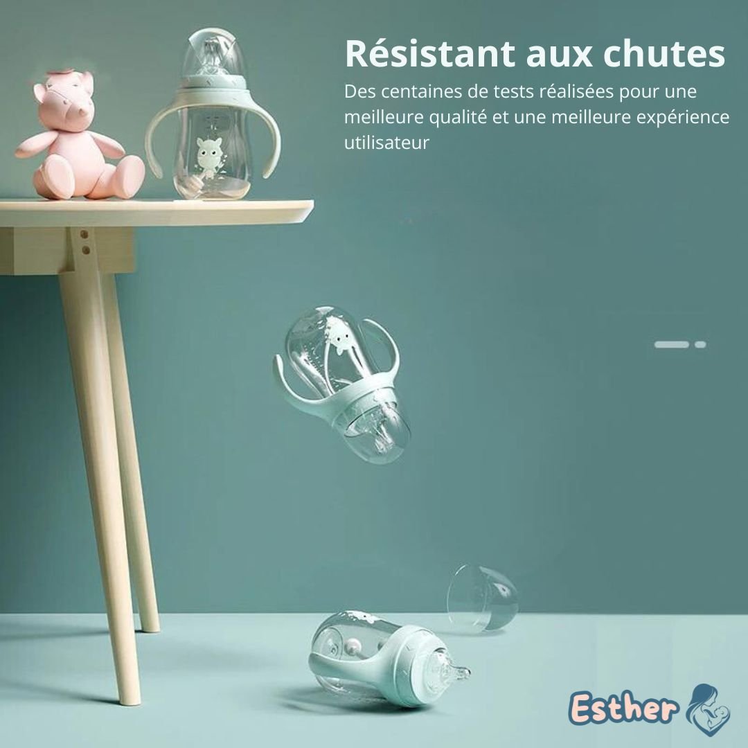 Tazza con cannuccia per bambini - elefante