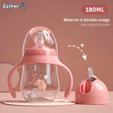 Tasse paille bébé - éléphant - Esther