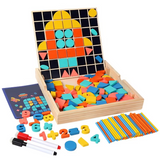Jeu Mosaic Montessori Multifonction pour Enfants