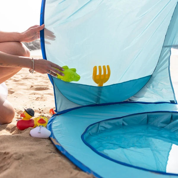 Tente de plage avec mini piscine pour enfant , Protection solaire - Livraison offerte