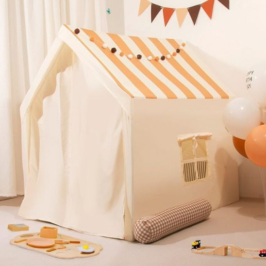 Striped play tent - children's teepee