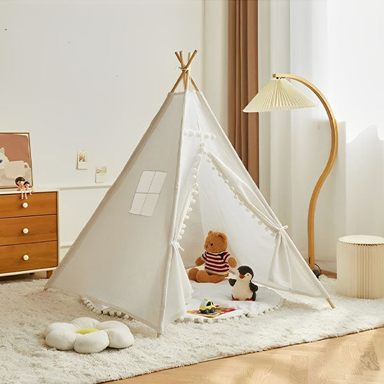 Kids' teepee - cream