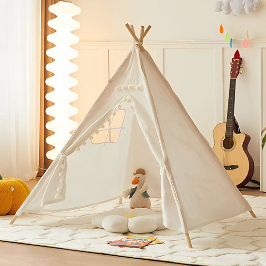 Kids' teepee - cream
