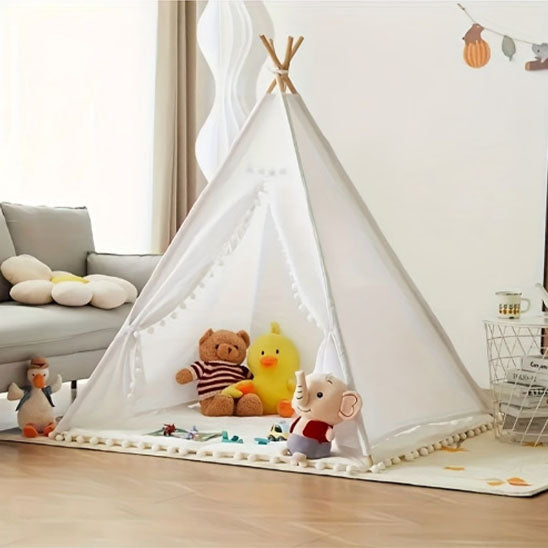 Kids' teepee - cream