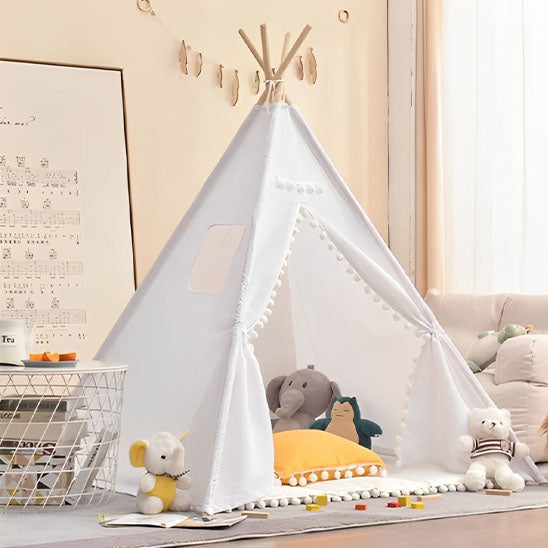 Kids' teepee - cream