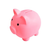 Tirelire cochon 9cm en plastique rose avec yeux noirs et fente arrière adorable compagnon idéal pour enfant