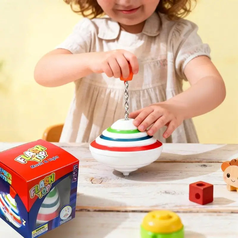 Musical Magical Gyroscopic Light Spinning Tops