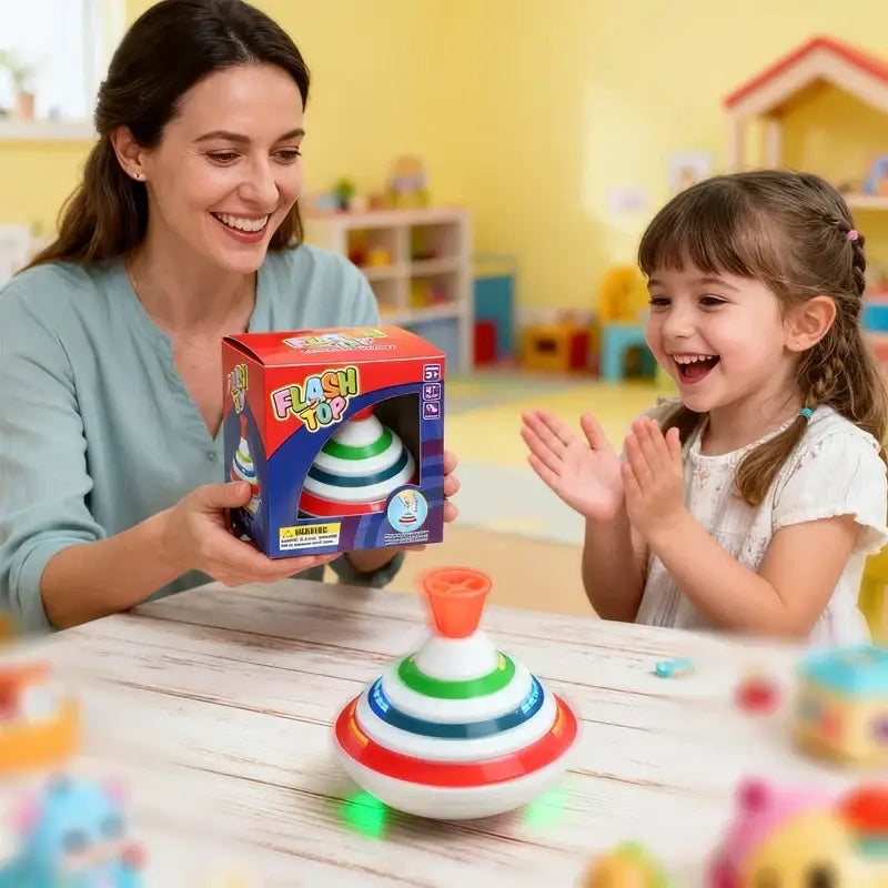 Musical Magical Gyroscopic Light Spinning Tops