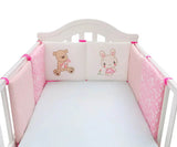 Baby cot bumper rabbit bear