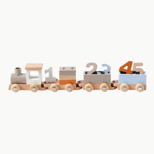 Wooden train - wooden toy - Montessori
