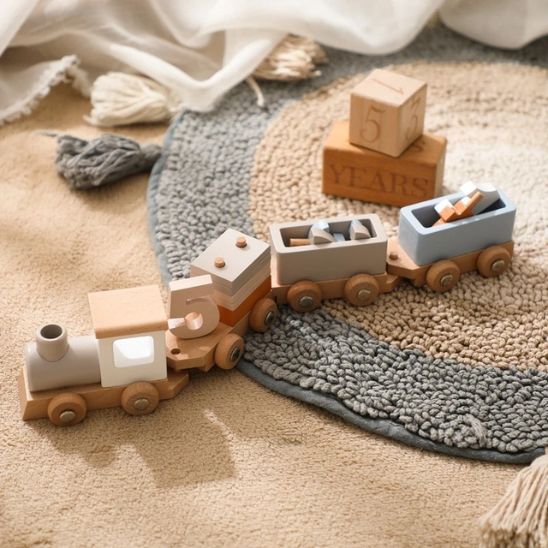 Wooden train - wooden toy - Montessori