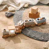 Wooden train - wooden toy - Montessori