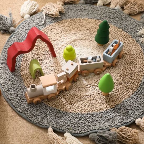 Wooden train - wooden toy - Montessori