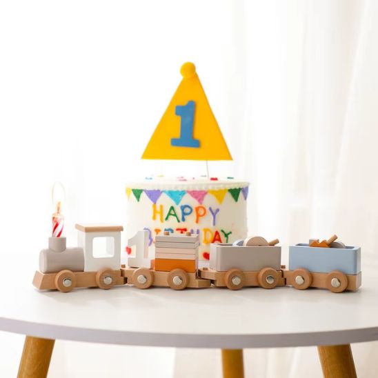 Wooden train - wooden toy - Montessori