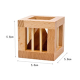 Casse-tête en Bois Triangle en Cage