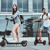 Trottinette électrique i9 pro 350w iScooter noir et rouge avec performances améliorées et design moderne élégant