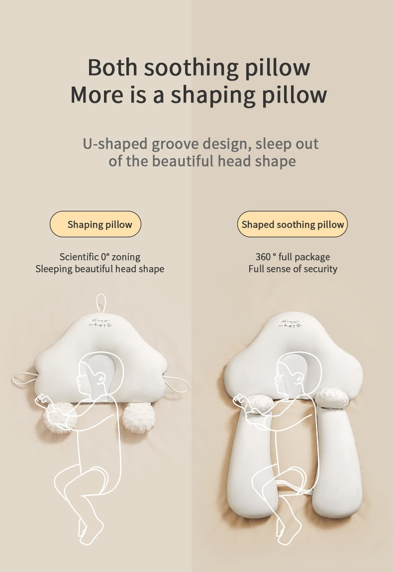 Cuscino Ergonomico per Neonati in Cotone Biologico PureRest™