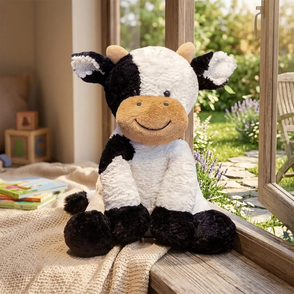 Cuddly Plush Cow