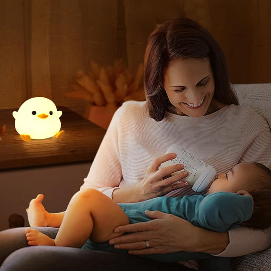 Nightlight - Duck - Silicone Baby Nightlight & Bedside Lamp