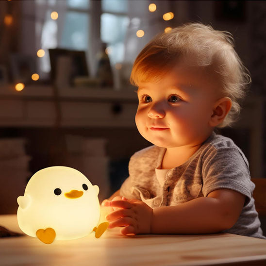 Nightlight - Duck - Silicone Baby Nightlight & Bedside Lamp