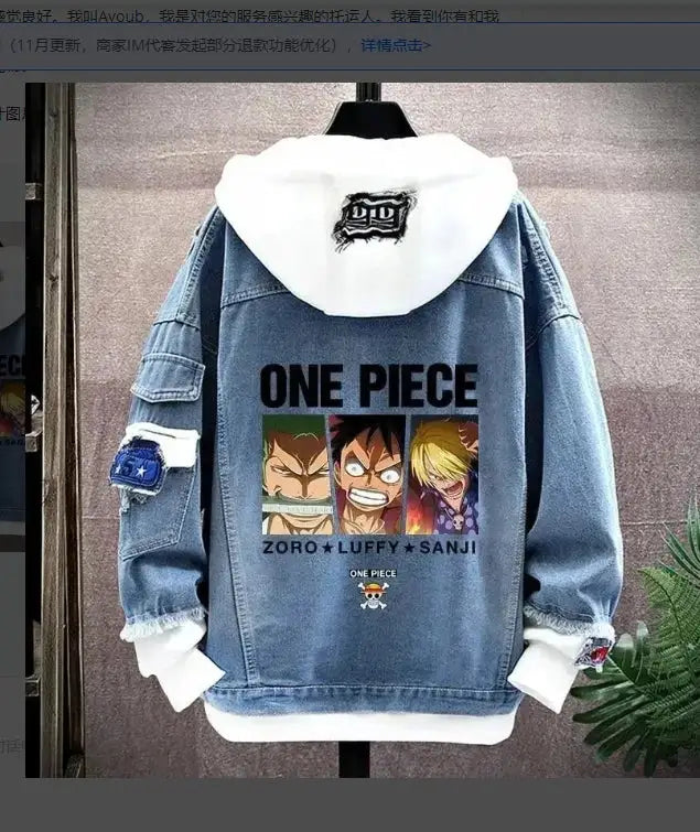 One Piece Anime Hooded Jacket