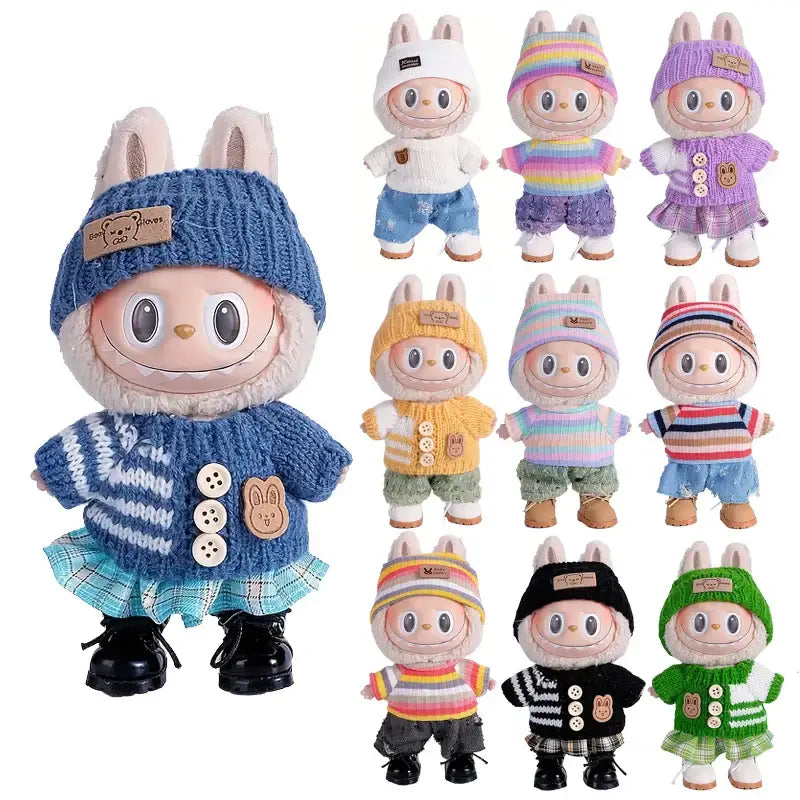 Labubu Clothing Shorts Jumper and Beanie