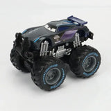 Voiture disney cars grande roue tout-terrain avec monster truck noir et violet pneus lightyear pour aventures hors-piste