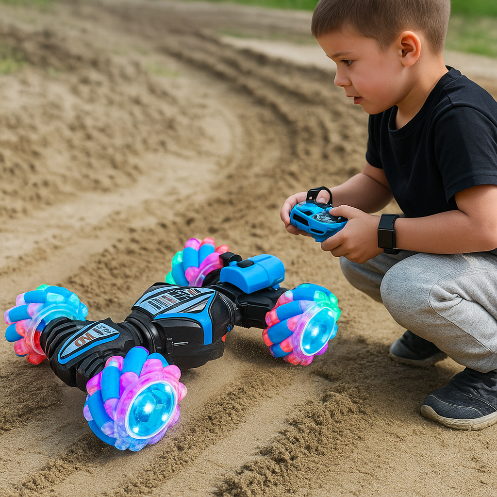 Macchina telecomandata 4WD con spray luminoso – SpinJet