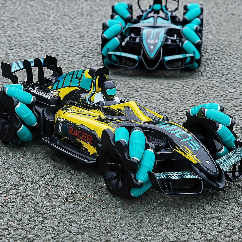 Remote-controlled car with spray - MistSpin