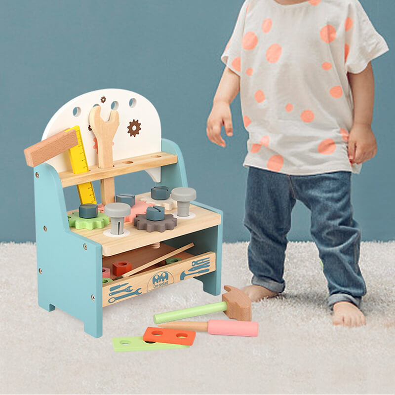 Établi en Bois pour Petit Constructeur (Compétences Motrices Montessori)